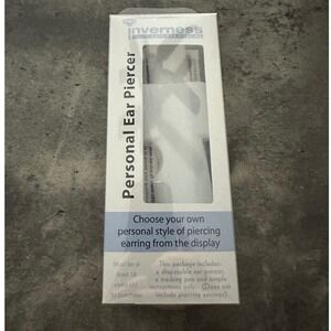Inverness 2000 Personal Ear Piercer Disposable Home Piercing Kit Sterile White